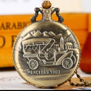 New 1903 Mercedes Benz quartz pocket watch